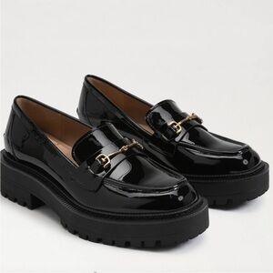 Sam Edelman Laurs Lug Sole Platform Slip On Loafer Shoes